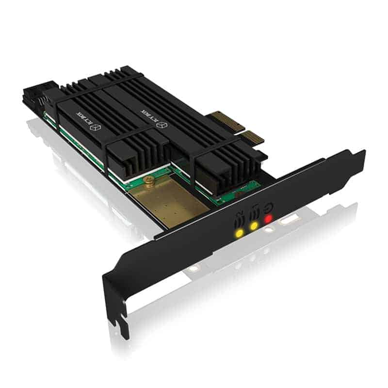 (image for) ICY BOX IB-PCI215M2-HSL PCIe Extension Card for 2x M.2 SSDs